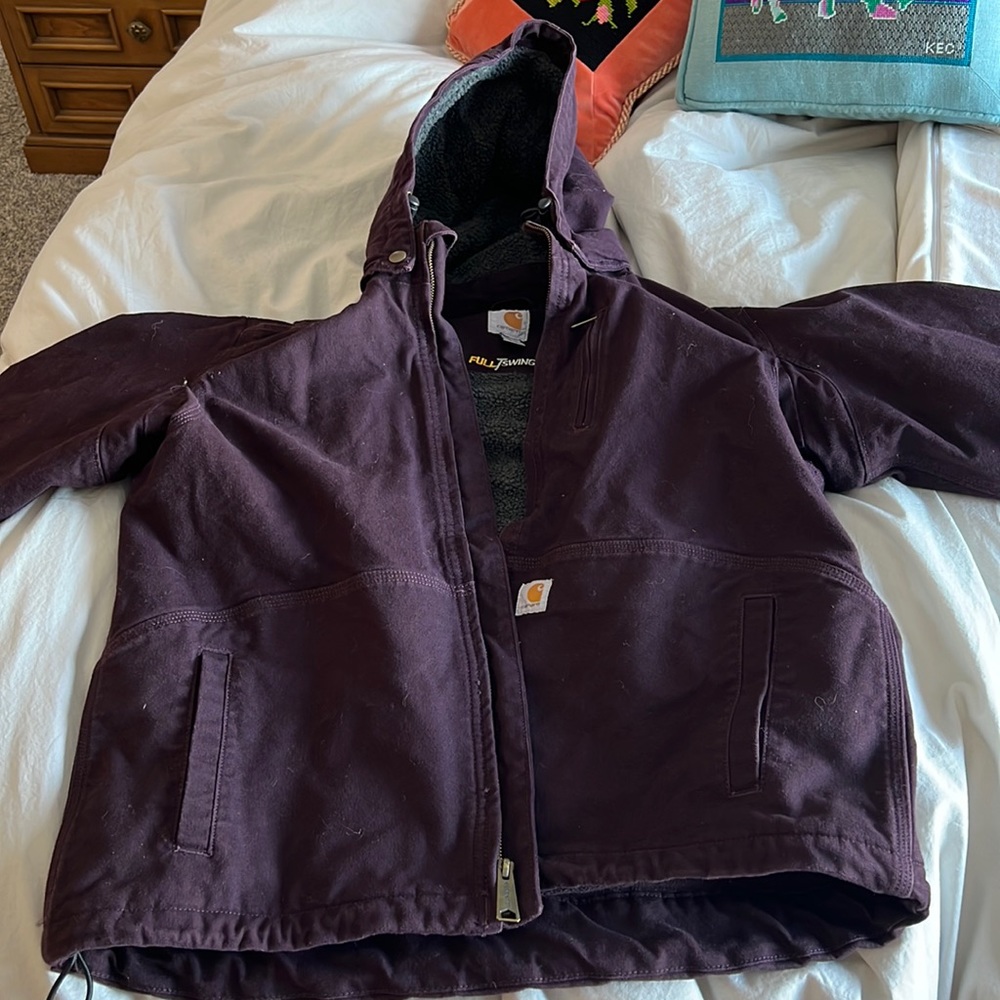 L women's Carhartt jacket Purple